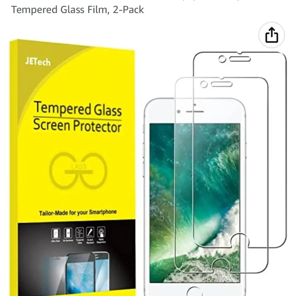 New!‎ JETech Tempered Glass Screen Protector Tailor Made for Smartphone